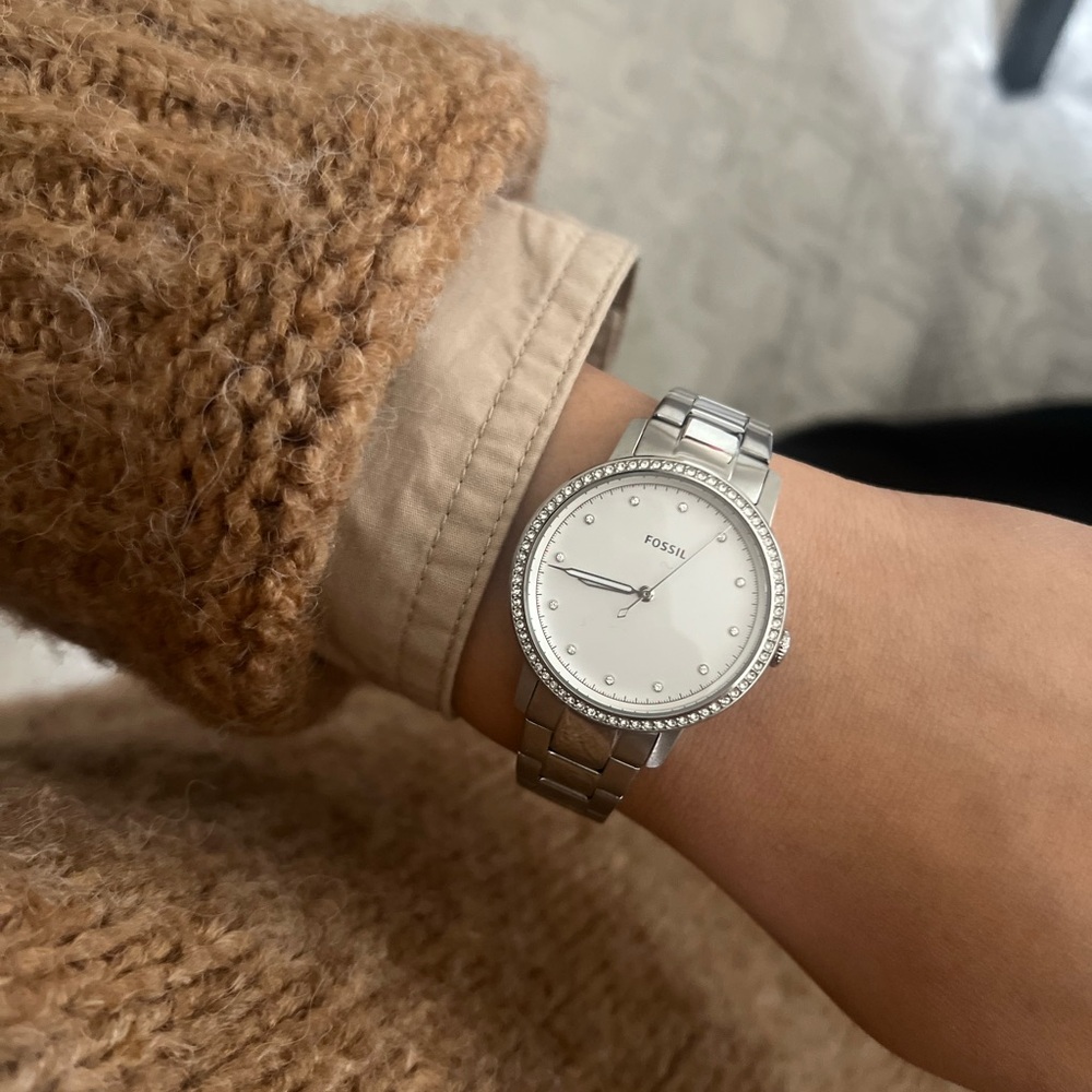 Fossil ES4287 Neely Silver Dial Stainless Steel Women's Watch